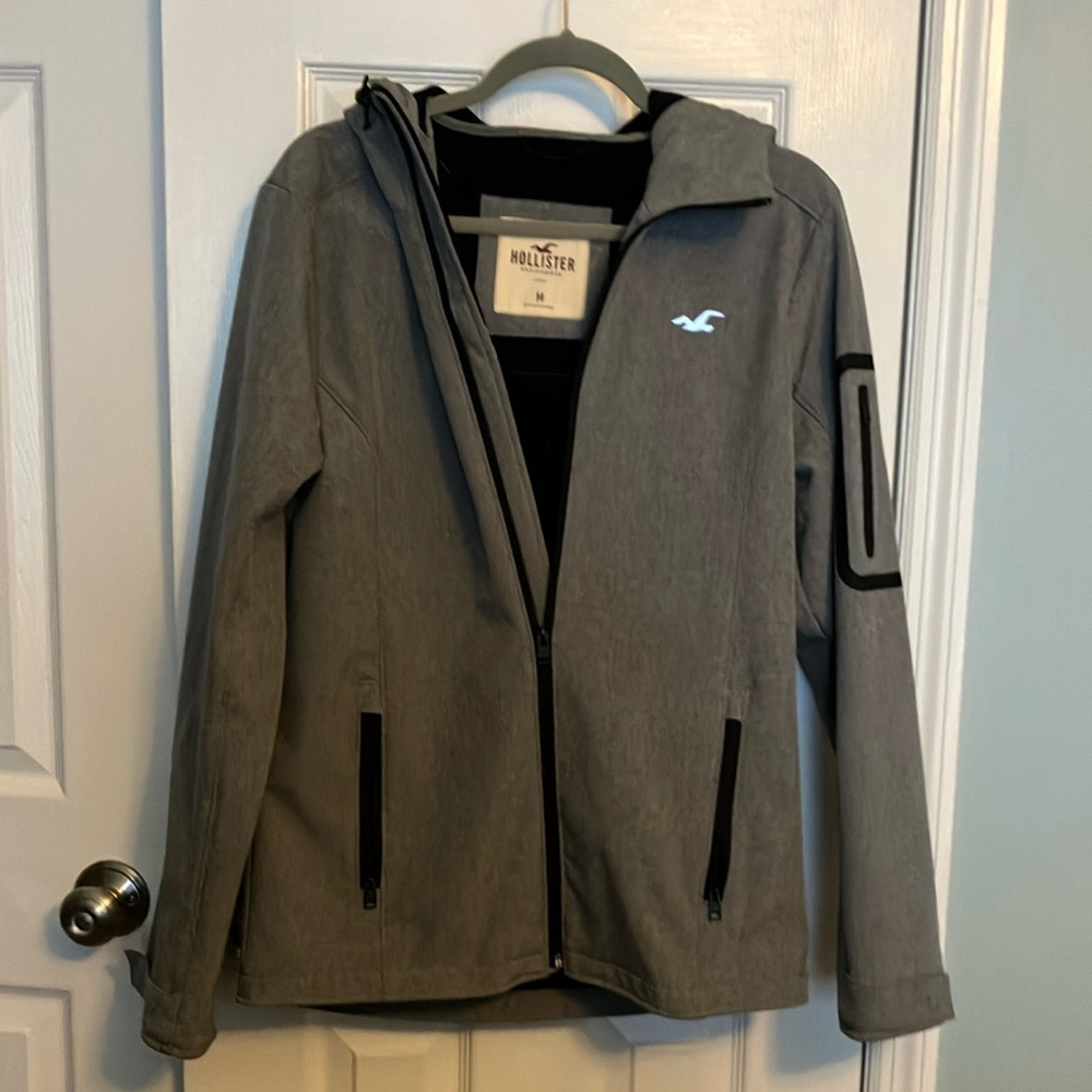 Hollister Charcoal Jacket with Black Details
